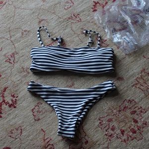 Shein Navy & White Bikini